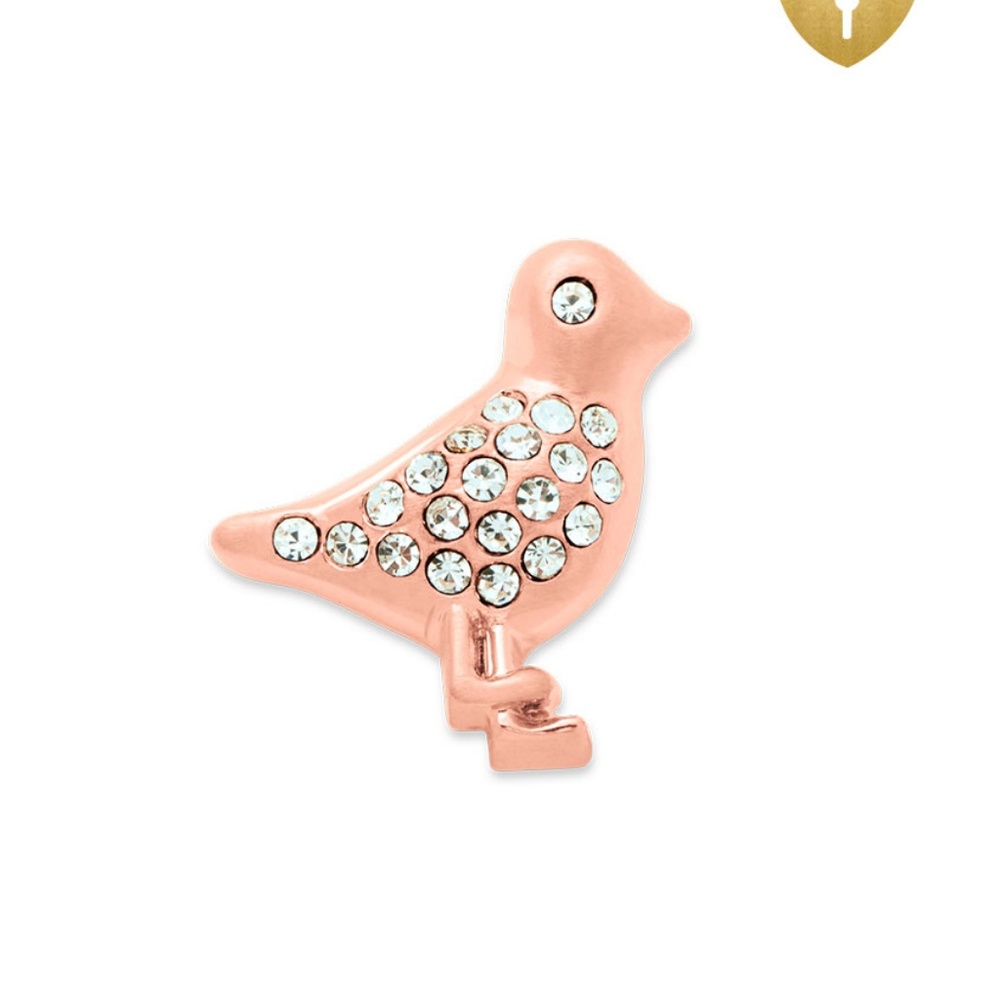 Keep collective rose gold pave chick key charm